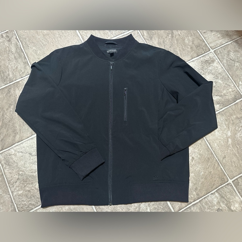 Banana Republic Women's Classic Black Bomber Jacket - Picture 3 of 8